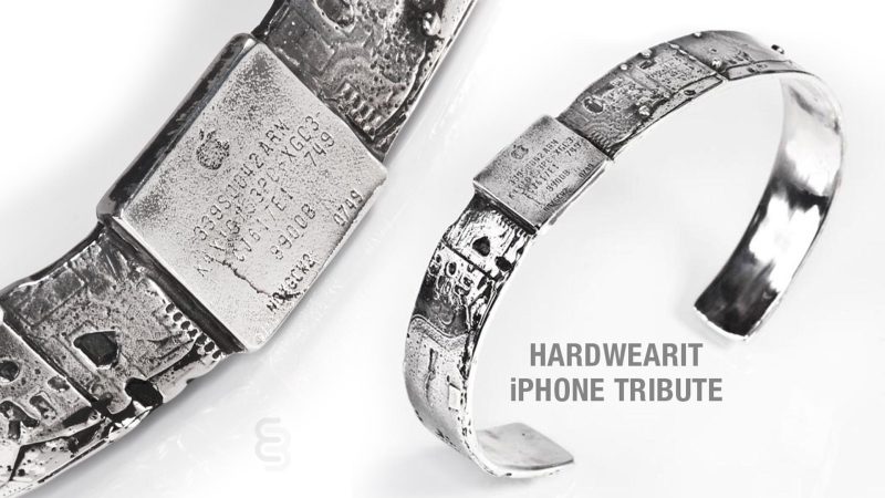 Bracciali Hardwearit iPhone tribute realizzata da Cristian Fenzi.