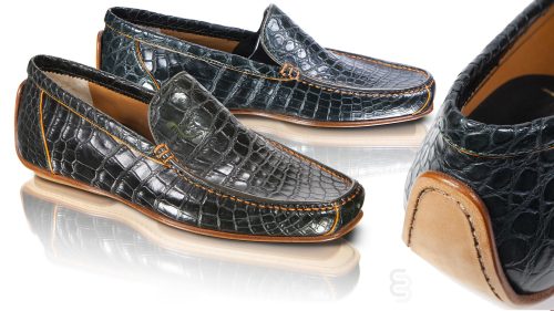 SHOES&REPTILE scarpe linea Dario Zanco rettile nero.